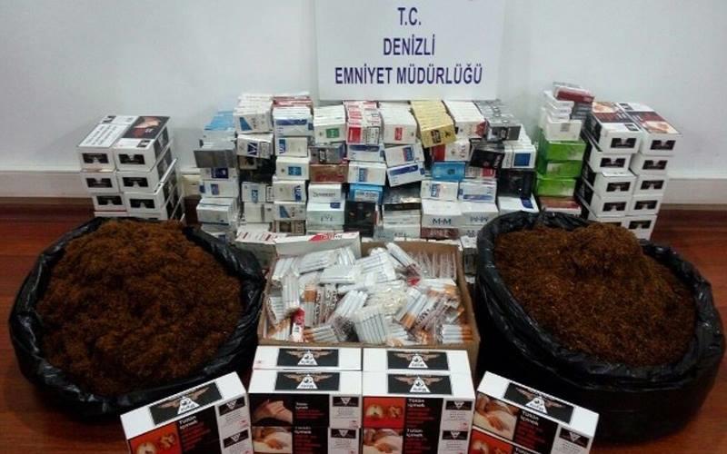 Polisten kaçak sigara ve tütün operasyonu