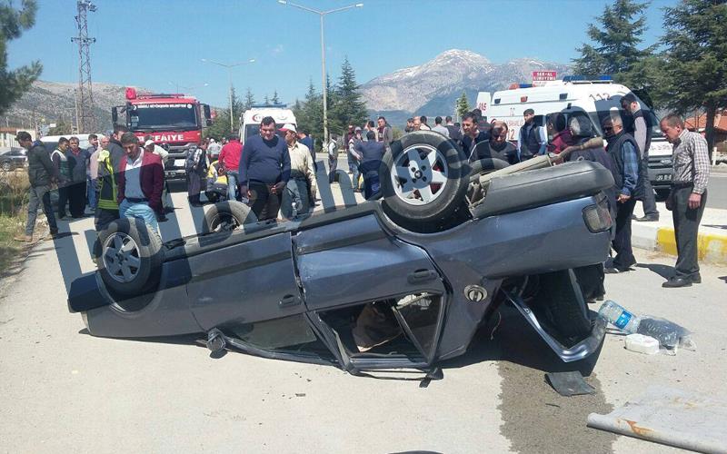 Serinhisar’da kaza: 5 yaralı