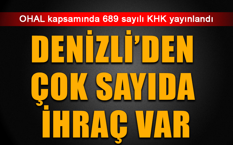 KHK ile 42 kişi kamudan atıldı