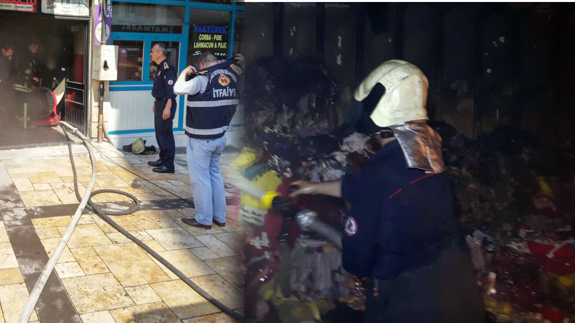 Bayramyeri’nde korkutan yangın