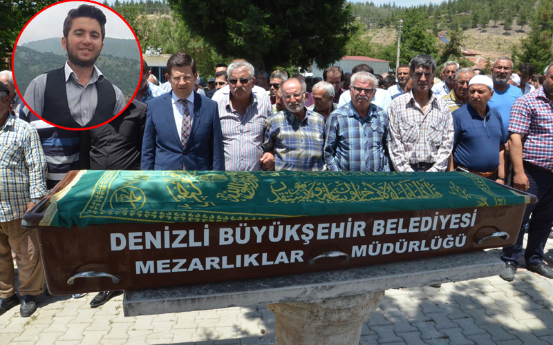 Üzerine kaya parçası düşen üniversiteli genç toprağa verildi