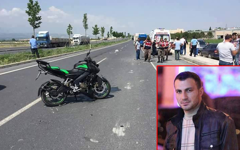 Motosiklet kamyona çarptı: 1 ölü