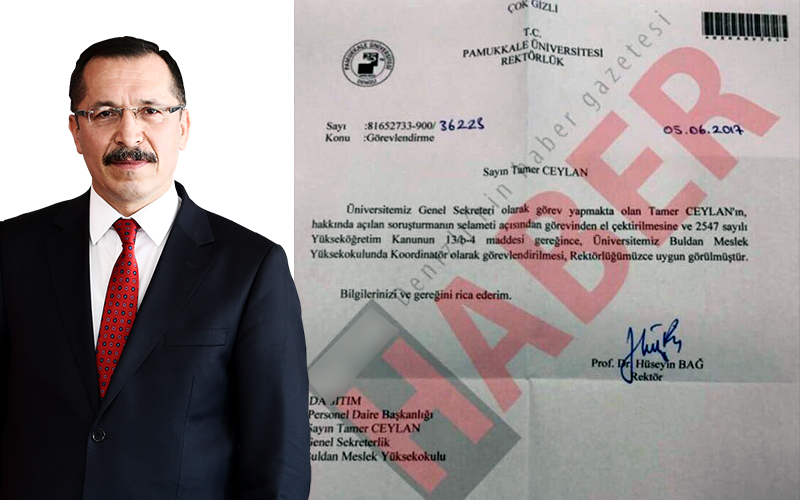 Rektör Bağ: Soruşturma basına sızan belge için açıldı