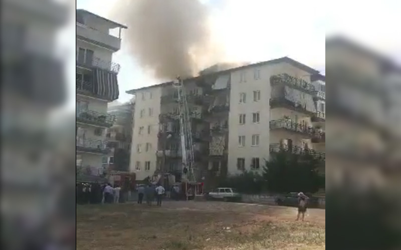 Adalet Mahallesi’nde yangın