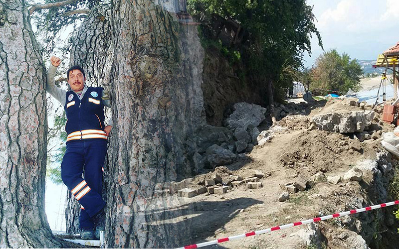 Denizli’de göçük altında kalan işçi öldü
