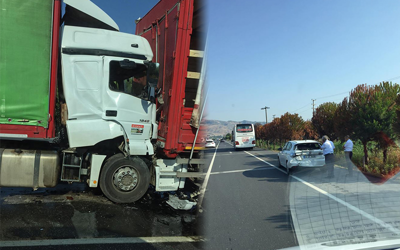 Sarayköy’deki zincirleme kazada 1 yaralı var