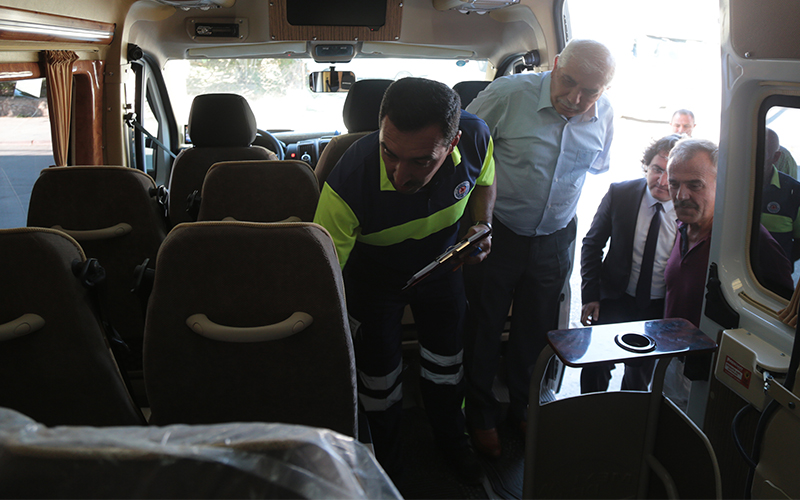 Denizli Büyükşehir’den okul servislerine denetim