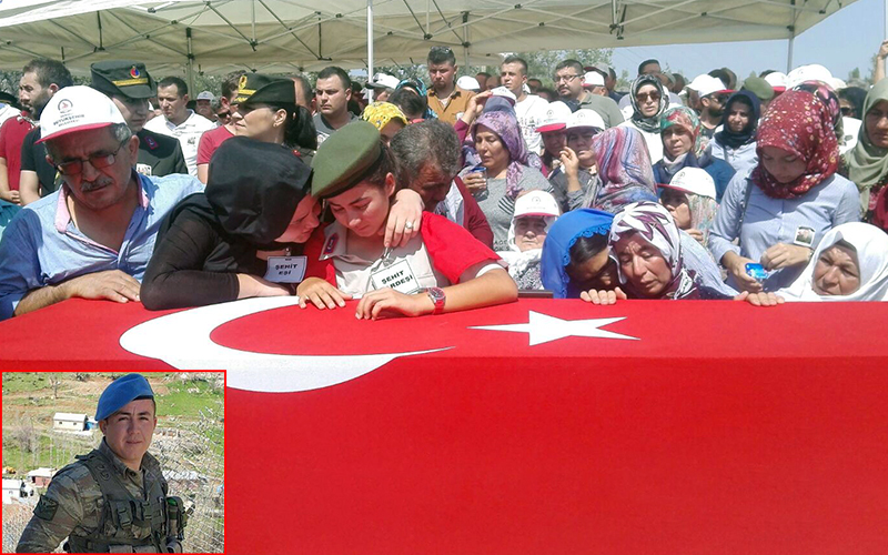 Denizli, şehidi uğurlamak için Bayıralan’a aktı
