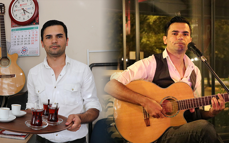 Gündüz çaycı, gece şarkıcı