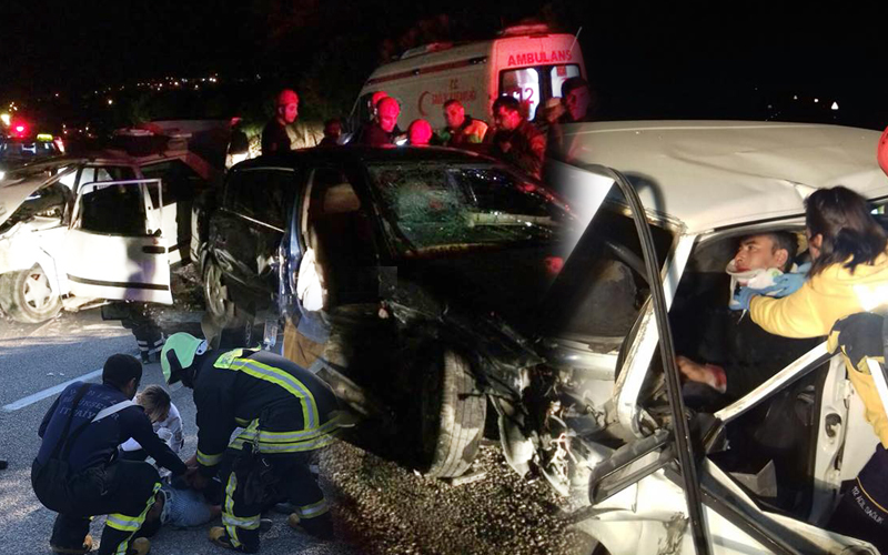Denizli’deki kazalarda 17 kişi yaralandı