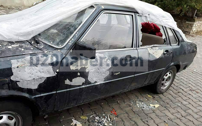 Otomobile pompalı tüfekle ateş açıldı