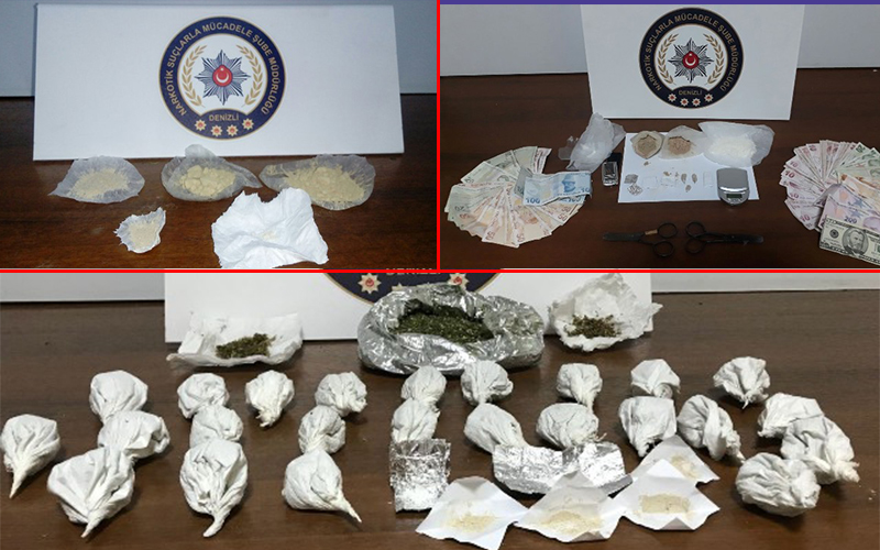 Denizli’de uyuşturucu operasyonunda 20 kişi yakalandı