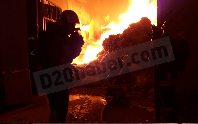 Sanayi Sitesi’nde korkutan yangın