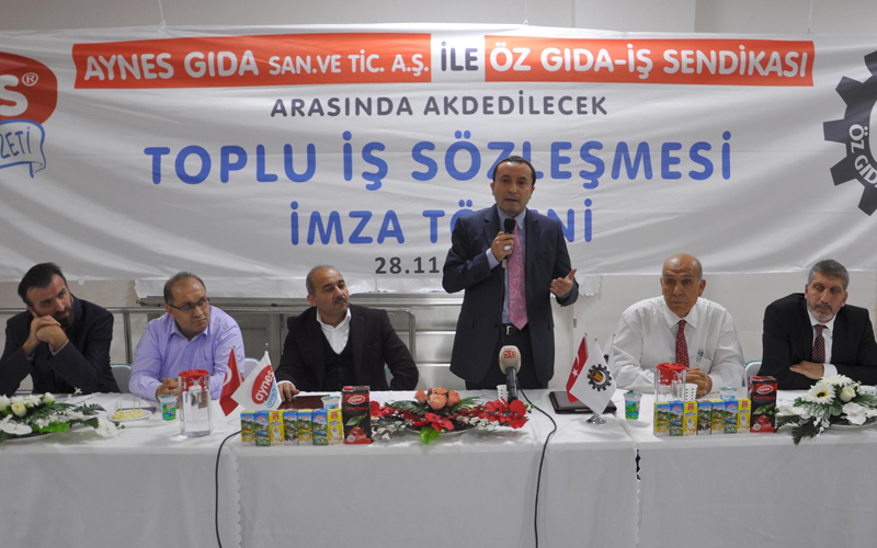 Sahipleri FETÖ’den tutuklanan Aynes’te toplu sözleşme kayyumla imzalandı