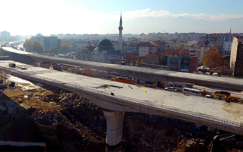 Üçgen köprülü Kavşağı’nda sona doğru