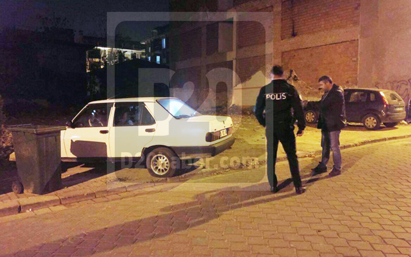 Denizli’de otomobil kurşunlandı