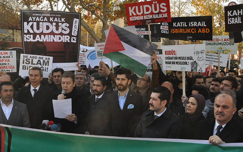 Denizli’de ‘Kudüs’ protestosu