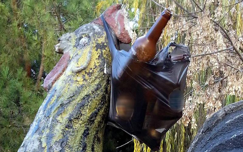 Bakın şu utanmazların Denizli’nin simgesine yaptığına