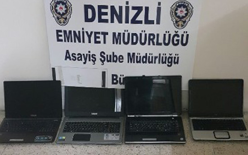 Laptop hırsızları yakalandı