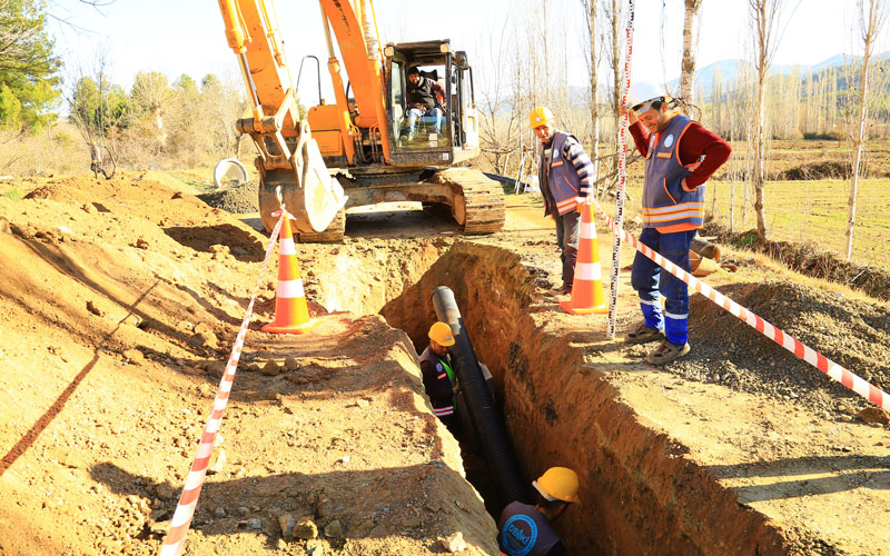Beyağaç’a 40 km kanalizasyon hattı döşenecek