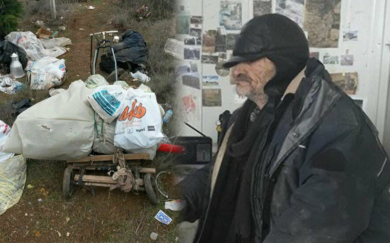 Dondurucu soğukta parkta yatarken bulundu