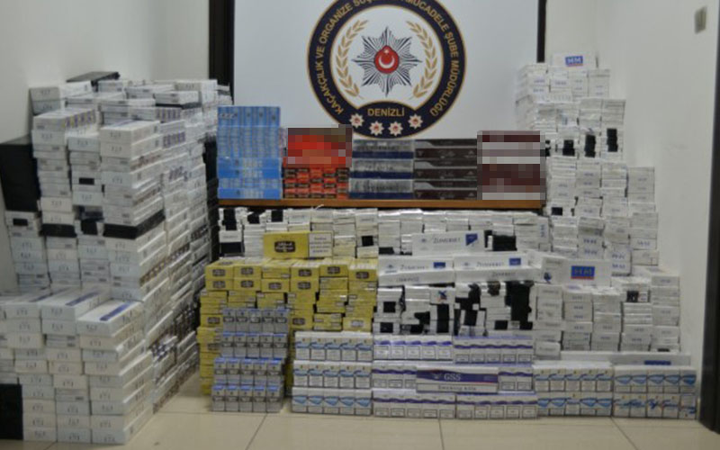 16 bin paket kaçak sigara ele geçirildi