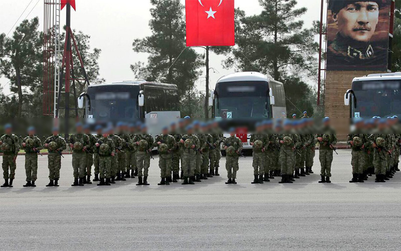 Komando Tugayı’ndan Afrin’e yeni birlik gitti