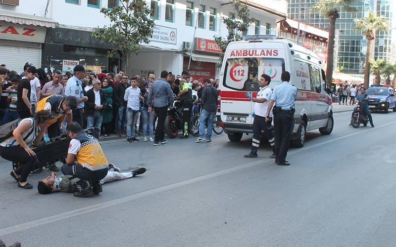 Trafiğe kapalı yolda kaza: 2 yaralı