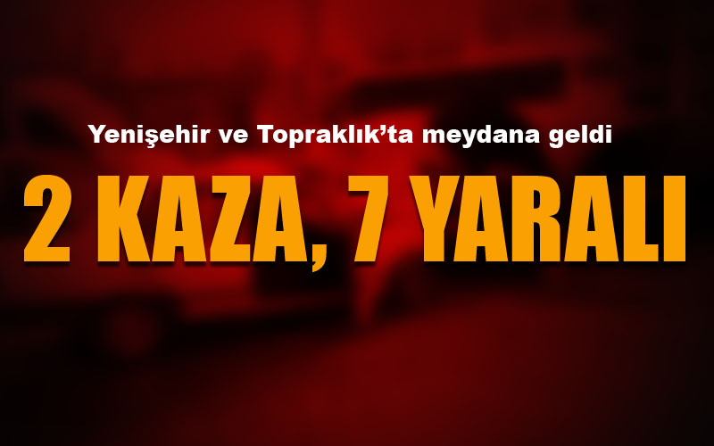 Denizli’de trafik kazaları: 7 yaralı