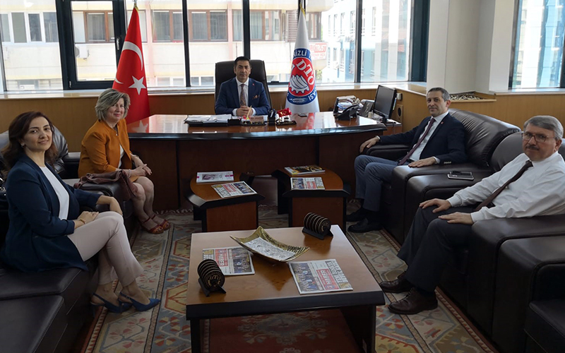 CHP İl Başkanı Akbaba’dan DTO Başkanı Erdoğan’a davet ziyareti