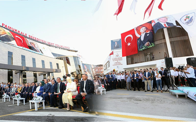 Pamukkale Belediyesi’nin yaptırdığı 2 sağlık tesisi açıldı