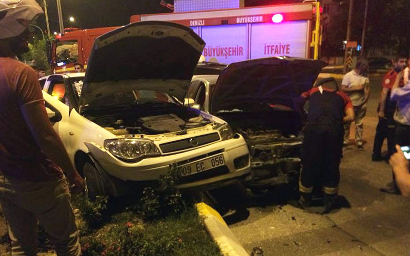 29 Ekim Bulvarı’nda ucuz atlatılan kaza