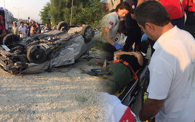 Karı-koca ölümle burun buruna geldi