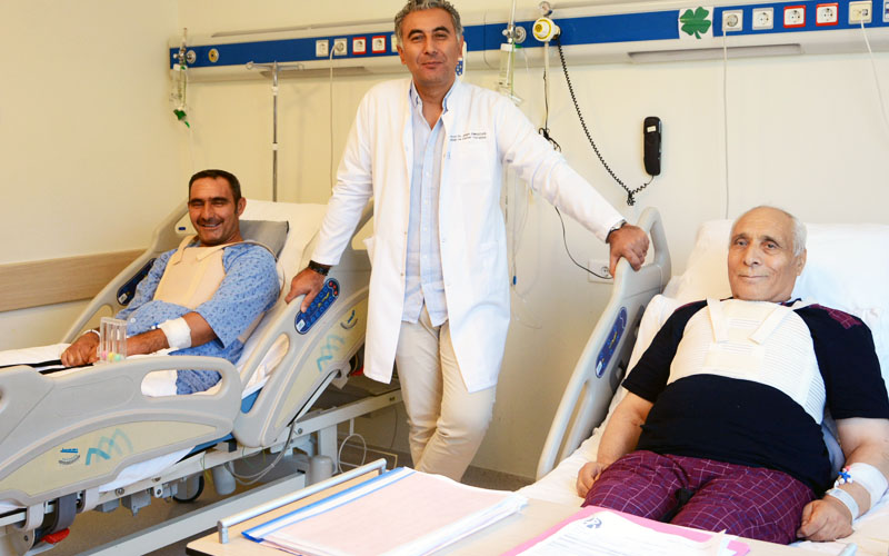 PAÜ Hastanesi’nde baba-oğula aynı gün kalp ameliyatı