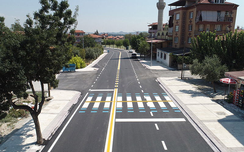 Şehit Er Yılmaz Bakan Caddesi’nde üst yapı tamamlandı