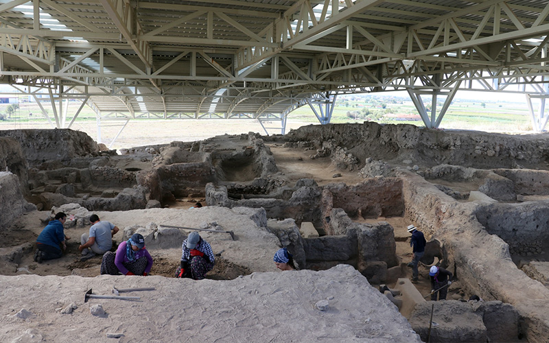 Höyükten Denizli tekstiline ışık tutacak buluntular çıktı