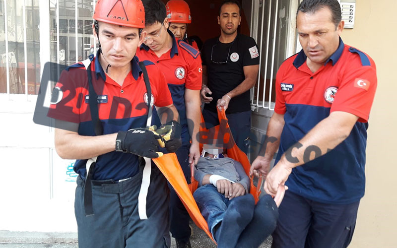 Genç adamı ipten çekip aldılar