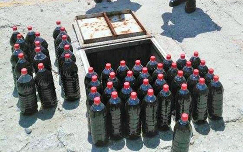 Bağ evinde 900 litre kaçak şarap ele geçirildi