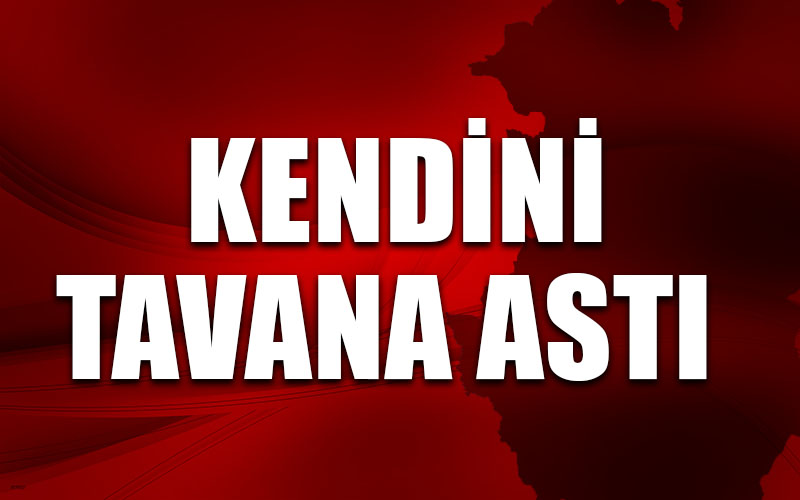 Kendini evin tavanına astı