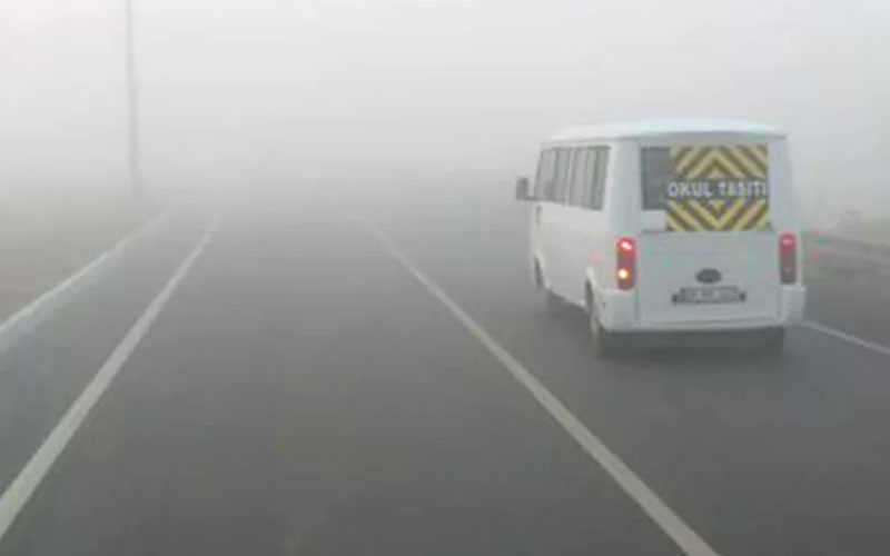 Bu karayolunda trafiğe çıkacaklar sise dikkat!