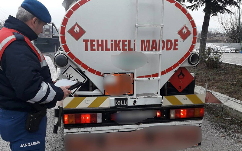 Ağır tonajlı araçlara jandarma denetimi