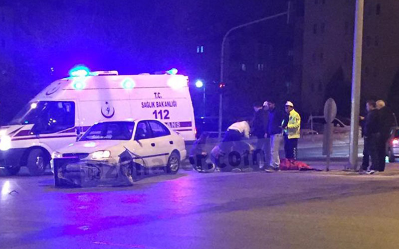 Motosikletli kurye ölümden döndü