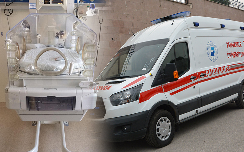 PAÜ Hastanesi’ne ambulans ve kuvöz bağışı