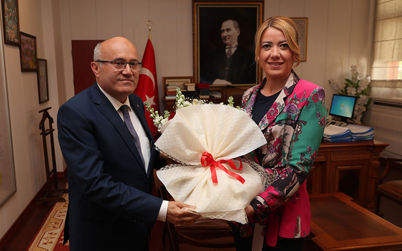 Başkan Şeniz Doğan, Kaymakam Balcıoğlu’nu ziyaret etti