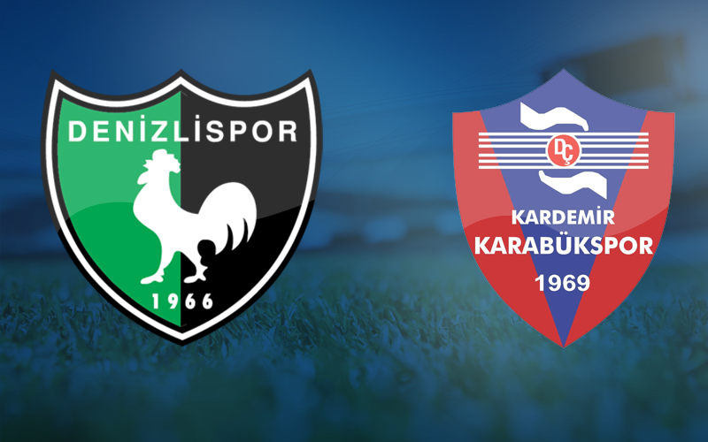 Abalı Denizlispor-Kardemir Karabükspor maçının kadroları belli oldu
