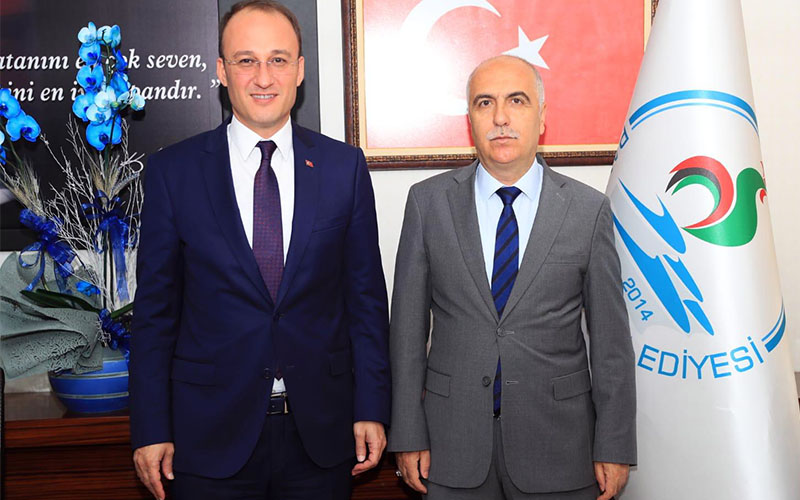 Vali Karahan’dan Başkan Örki’ye  kutlama ziyareti