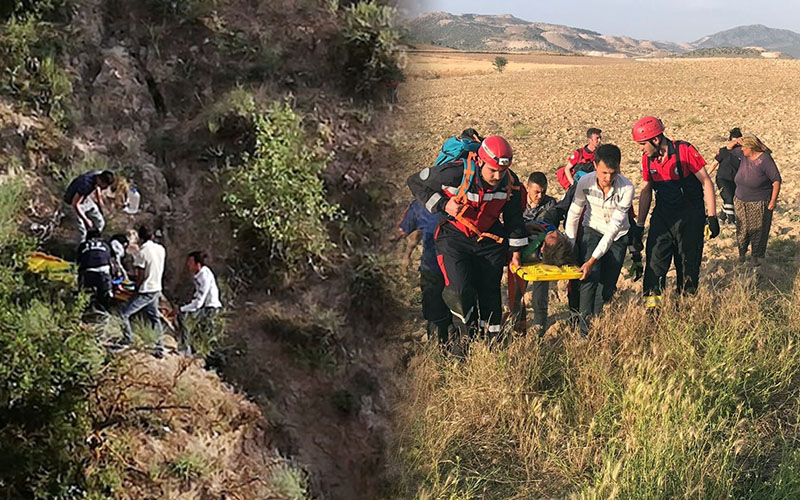 200 metrelik uçurumdan yaralı olarak kurtarıldı