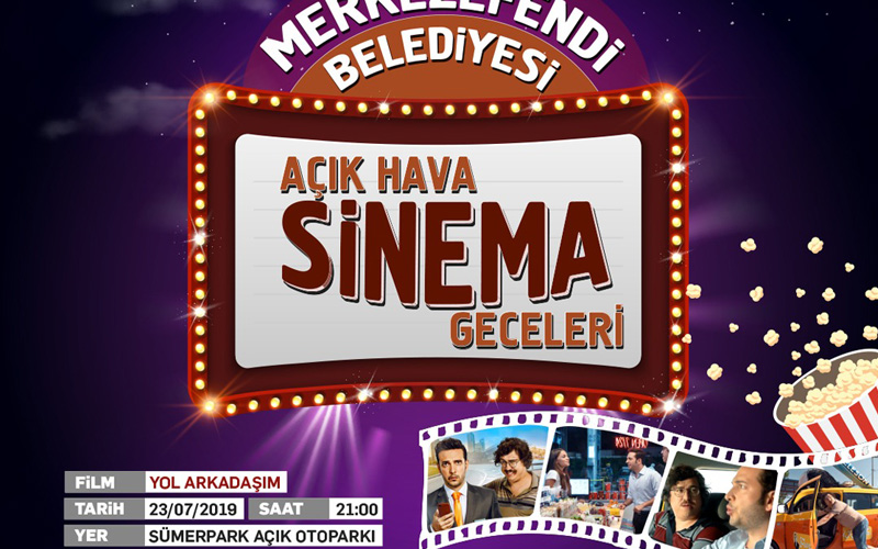 Merkezefendi’de açık hava sinema geceleri başlıyor