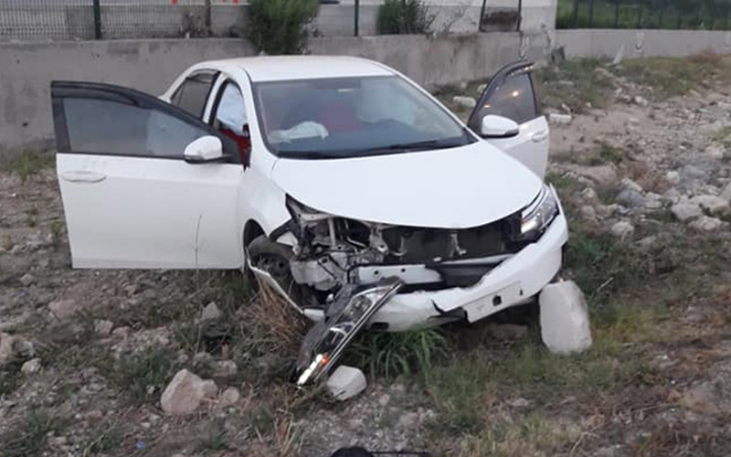 Bu kaza hava yastıkları sayesinde ucuz atlatıldı