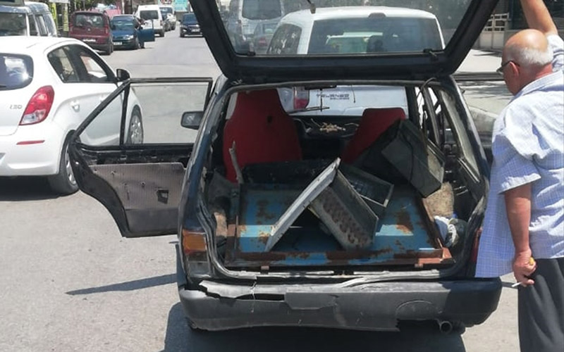 Sulama kanallarının kapaklarını çalan 2 kişi yakalandı